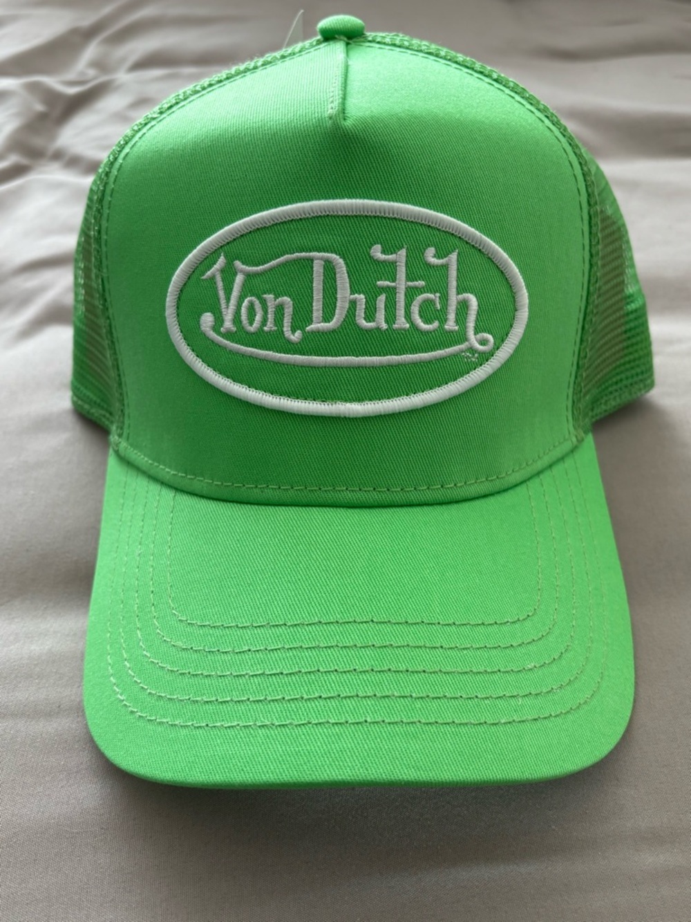 Von Dutch Neon Green Trucker Hat NWT
